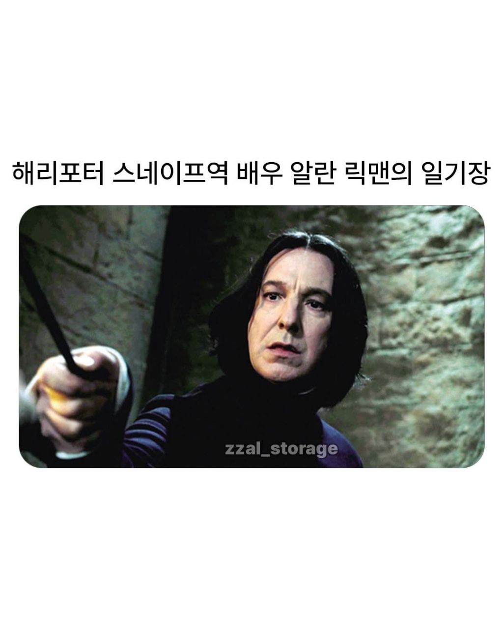 해리포터 스네이프역 알란 릭맨의 일기장 | 인스티즈