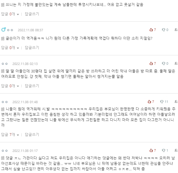 [네이트판] 딸-딸-아들 인 집 나만 싫은가 | 인스티즈