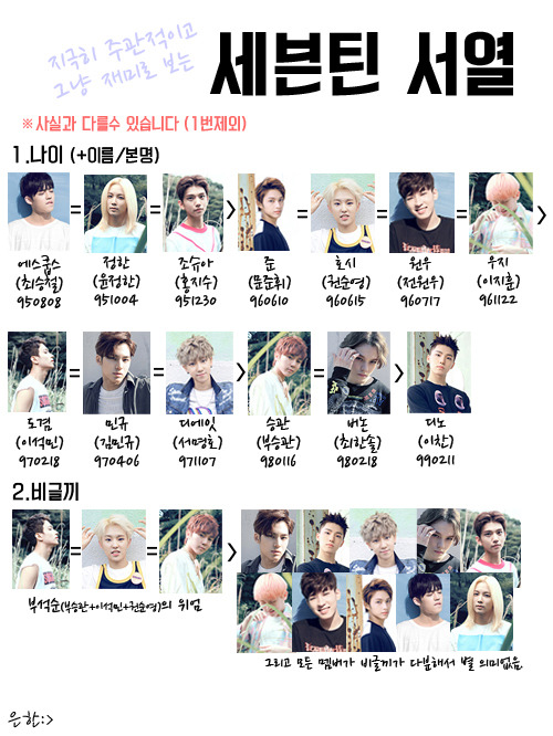 재미로 보는 아이돌 그룹내 서열정리 | 인스티즈