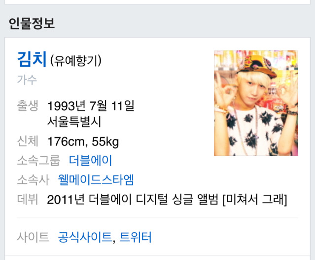 한때 생계형호모질로 유명했던 아이돌 더블에이 김치 근황 (+2016년 최근근황) | 인스티즈
