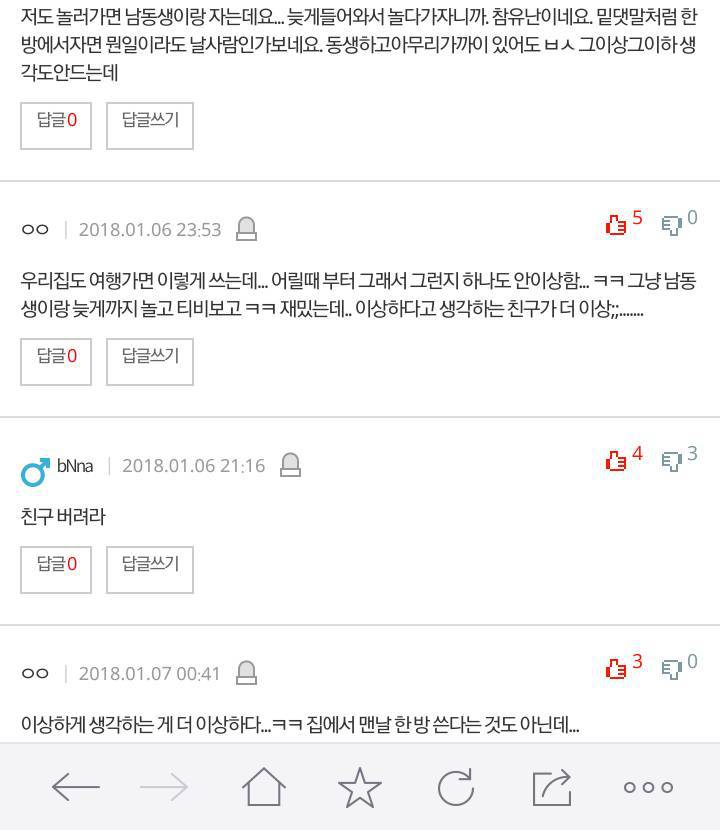 남동생이랑 같은방쓰면 이상한집인가요? | 인스티즈