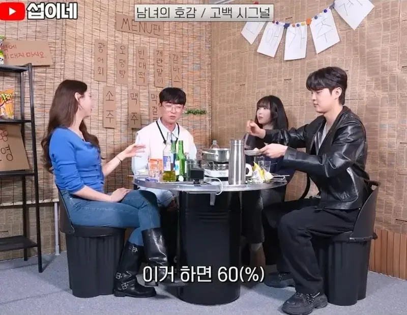 술자리에서 여자의 호감도에 따른 단계별 행동 | 인스티즈