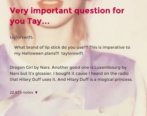 테일러 스위프트의 시그니처 립색깔 red lip | 인스티즈