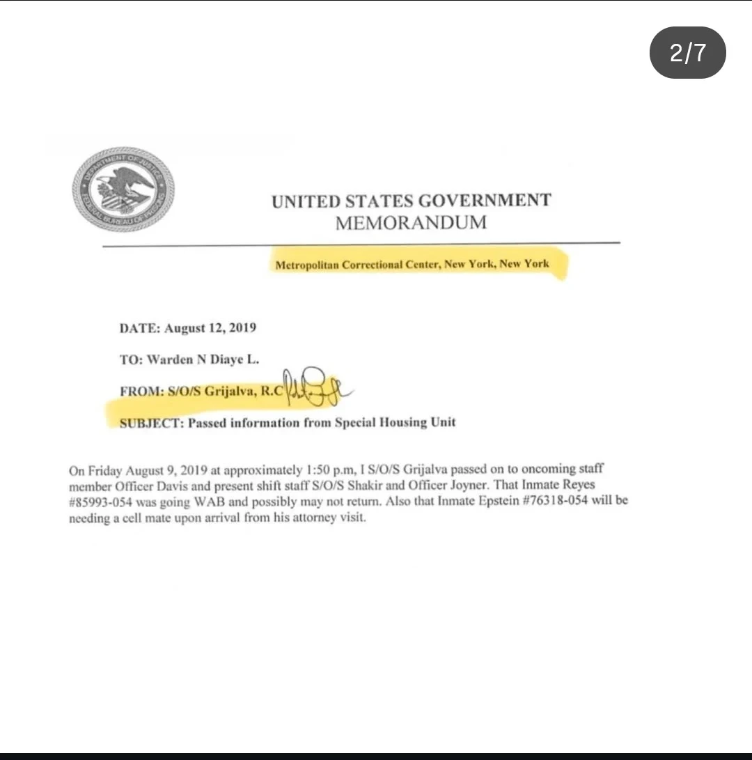 엡스타인의 생존 의혹이 공식적으로 처음 확인됨 | 인스티즈