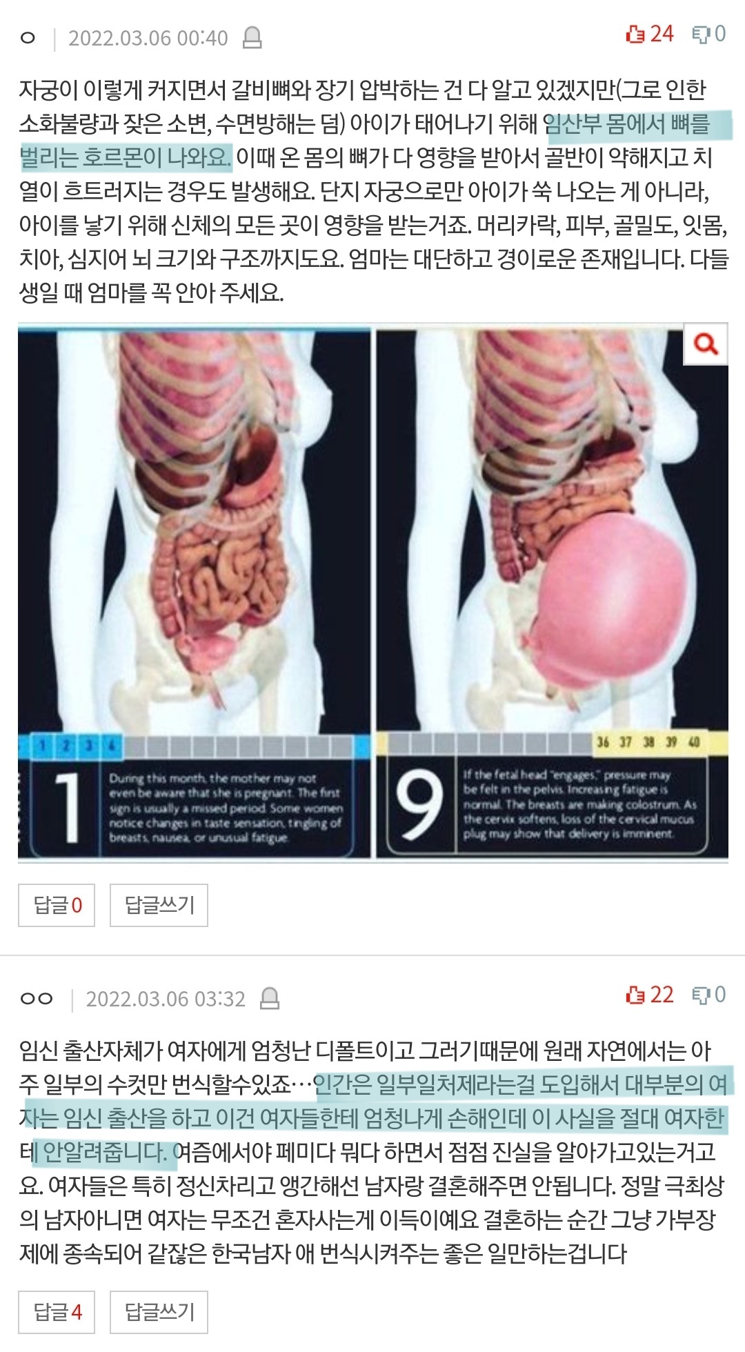 여자는 애 낳으면 진짜 훅 가나요? | 인스티즈