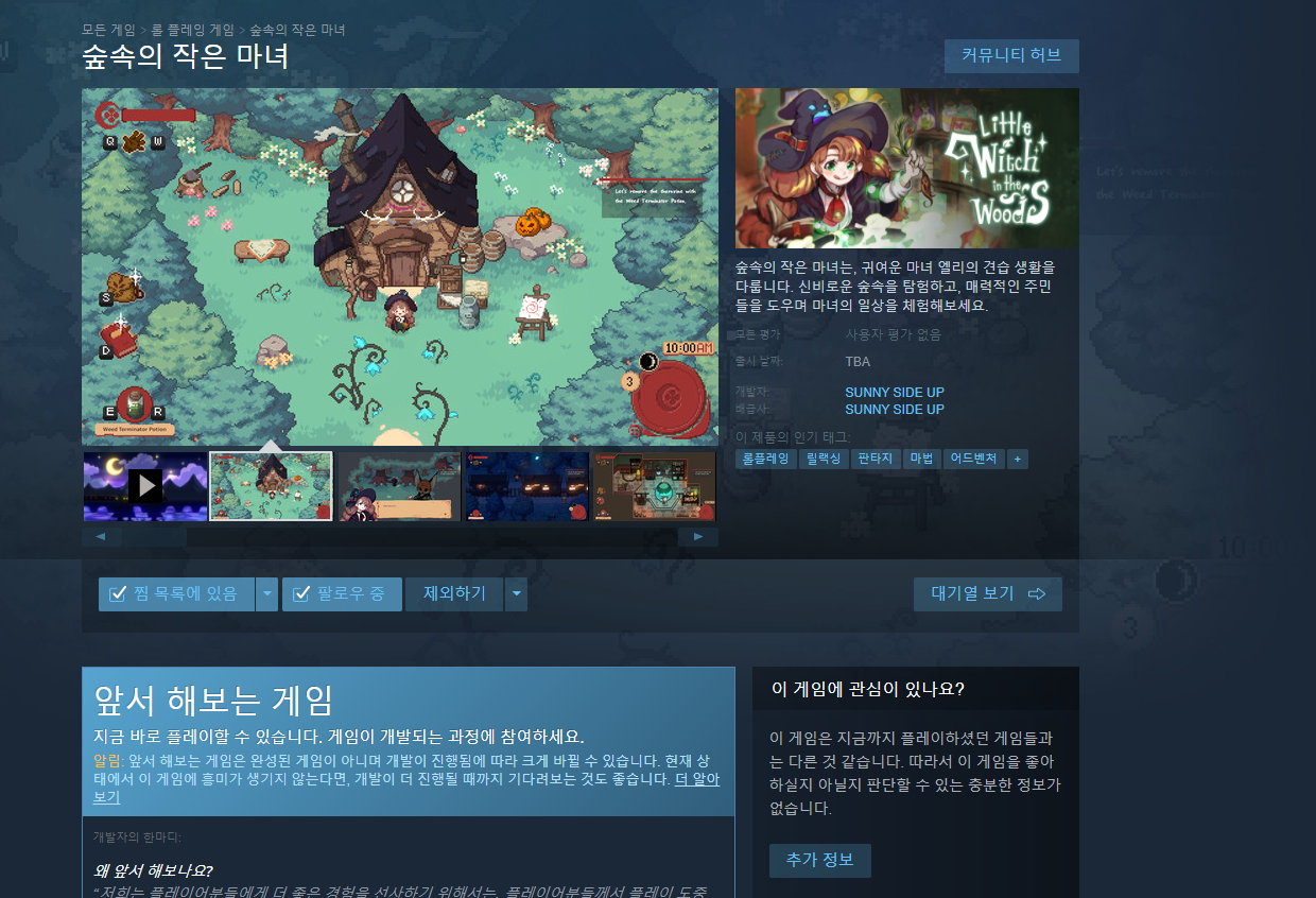 7월에 출시한다는 한국판 마법+스타듀밸리 느낌의 게임.jpg | 인스티즈