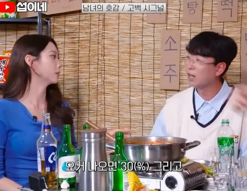 술자리에서 여자의 호감도에 따른 단계별 행동 | 인스티즈