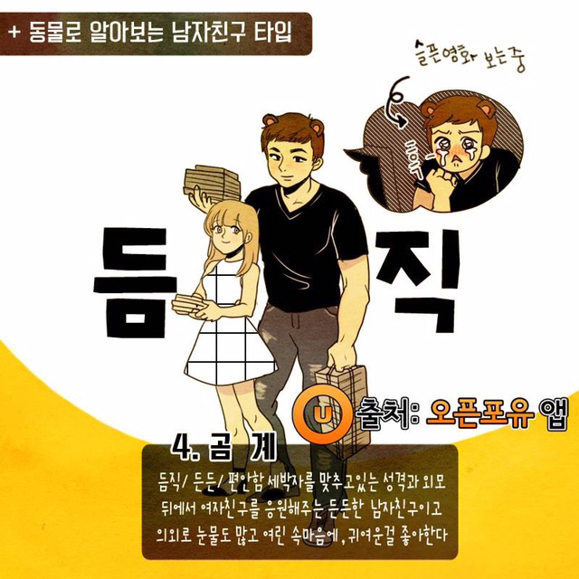 동물로 알아보는 남자친구 타입 | 인스티즈