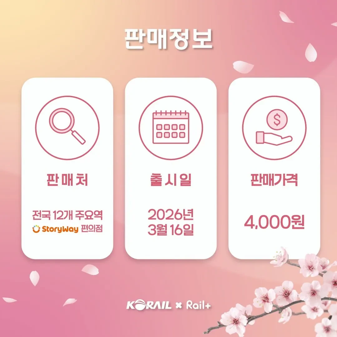 코레일 역명판 교통카드 벛꽃 에디션 출시 | 인스티즈