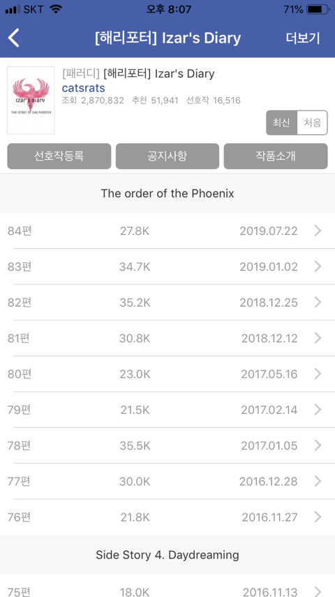조아라 해리포터 패러디 처돌이가 쓰는 추천글 | 인스티즈