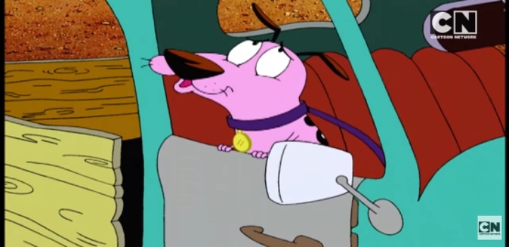 겁쟁이 강아지 커리지 대머리 치료약 - 1 약간 징그러움 | 인스티즈