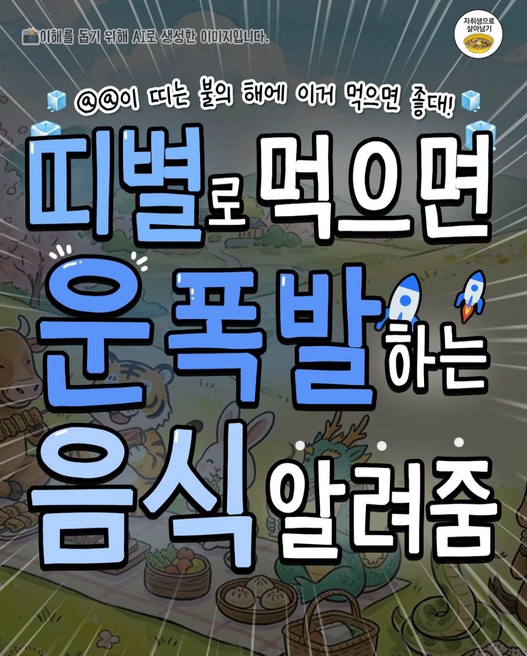 띠별 먹으면 운폭발하는 음식 | 인스티즈