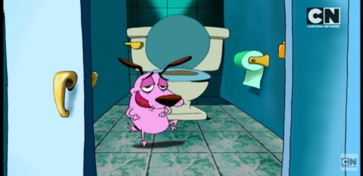 겁쟁이 강아지 커리지 대머리 치료약 - 1 약간 징그러움 | 인스티즈