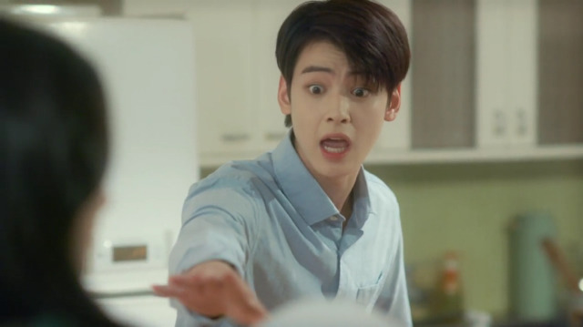 [마이로맨틱썸레시피] 모쏠 여주가 차은우 입간판과 사랑에 빠지는 웹드 2화 | 인스티즈