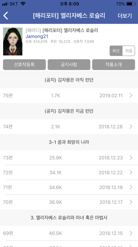 조아라 해리포터 패러디 처돌이가 쓰는 추천글 | 인스티즈