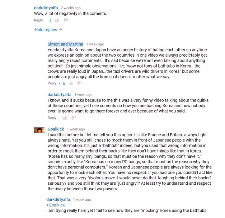 '잇 유어 김치' 캐나다인 유투버에 반박하는 미국인 댓글 | 인스티즈