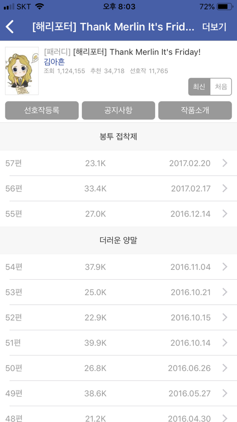조아라 해리포터 패러디 처돌이가 쓰는 추천글 | 인스티즈