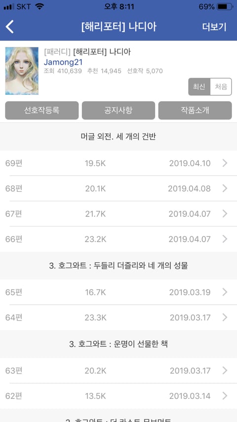 조아라 해리포터 패러디 처돌이가 쓰는 추천글 | 인스티즈