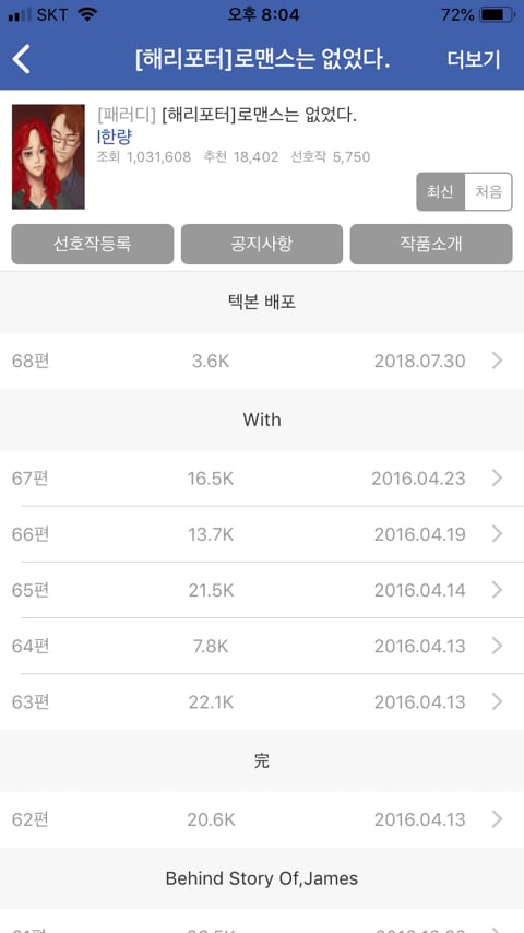 조아라 해리포터 패러디 처돌이가 쓰는 추천글 | 인스티즈