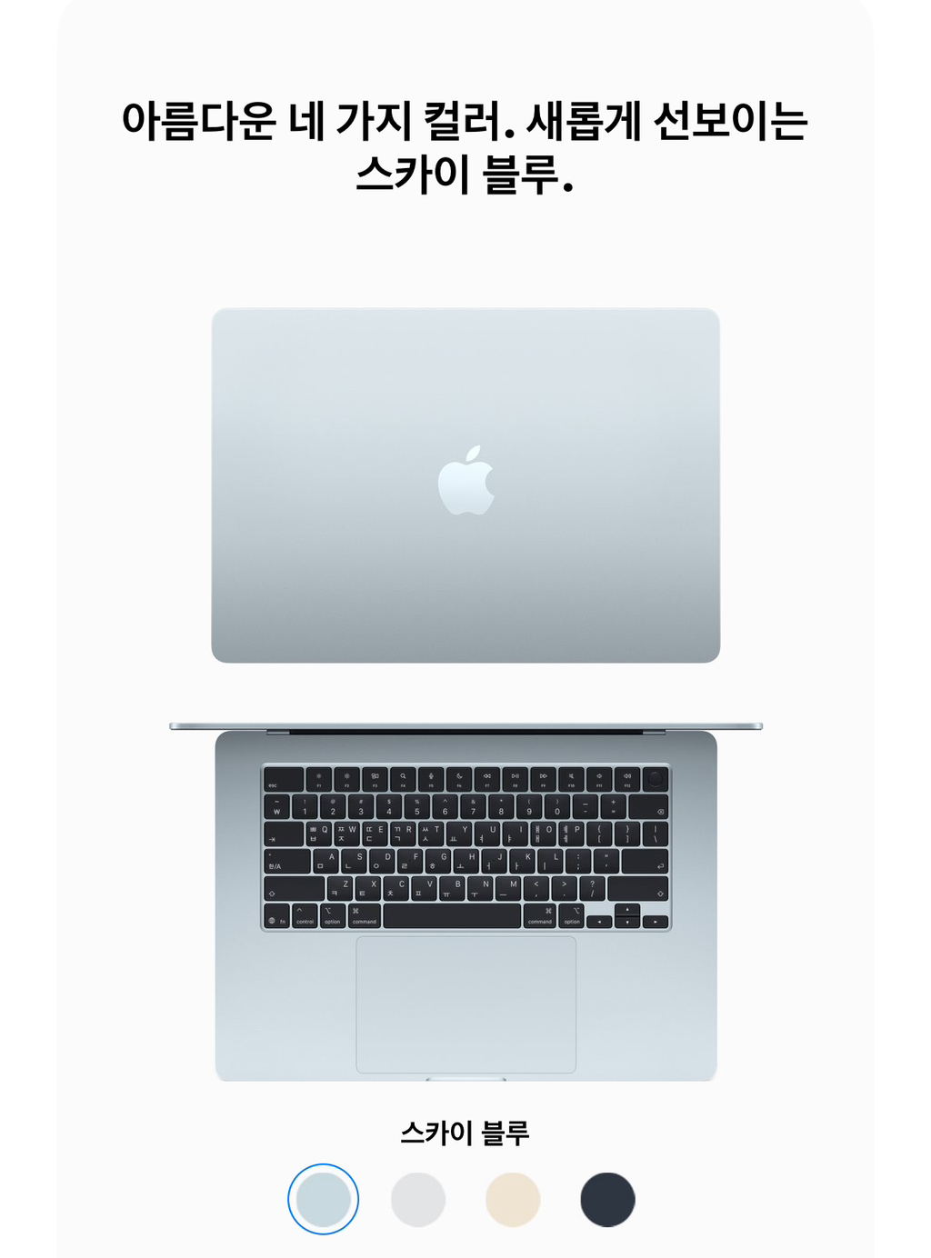 맥북에어 상징색인 스페이스그레이 사라지고 새로운 색상 나옴 | 인스티즈