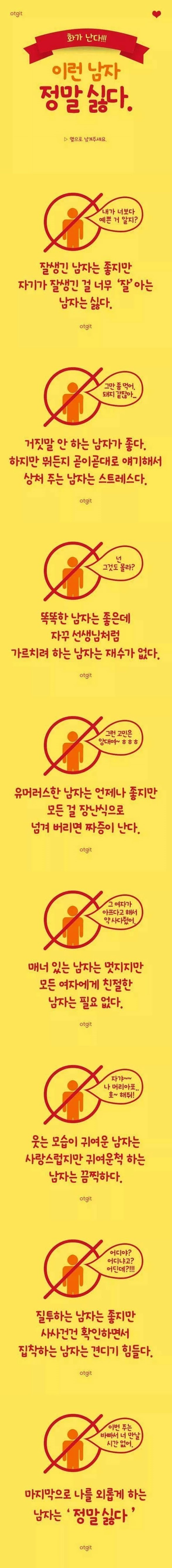 여자들이 정말 싫어하는 남자 | 인스티즈