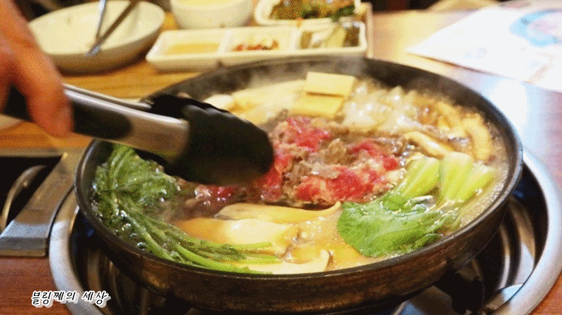 일본 전골 스키야키 소고기전골 움짤 gif | 인스티즈