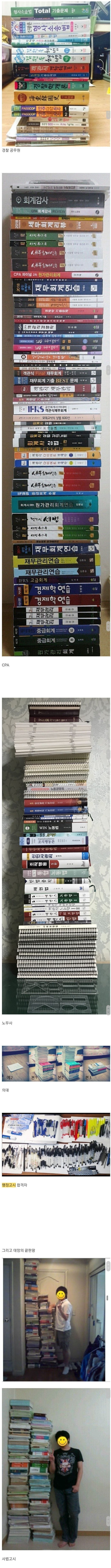 자격증별 공부해야 하는 책의 양 | 인스티즈