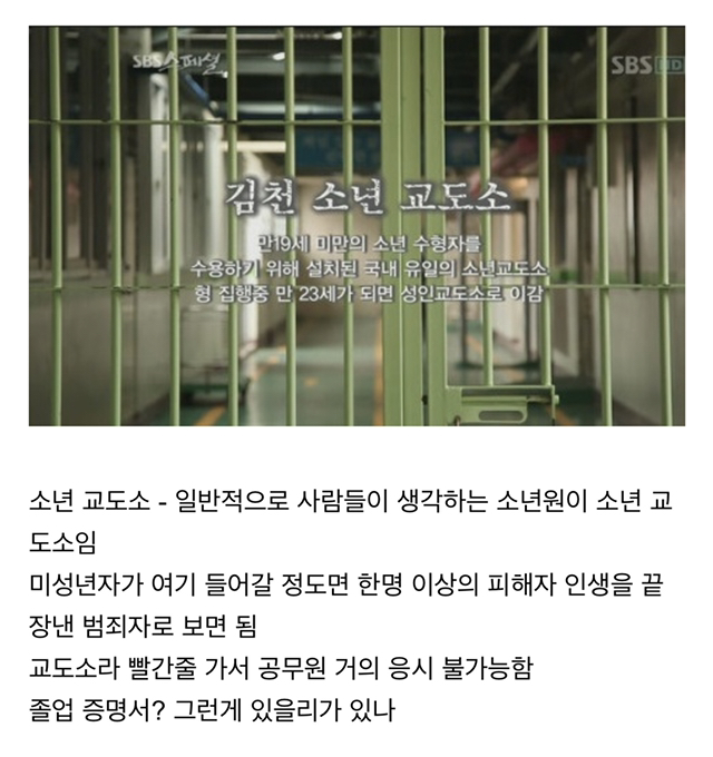 소년원과 소년 교도소를 구분해야 하는 이유 | 인스티즈