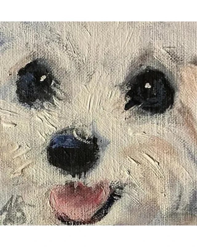 화가가 자신이 키웠던 강아지를 그리워하며 그린 작품 | 인스티즈