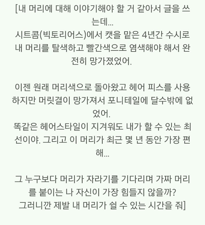 아리아나 그란데가 항상 반묶음머리를 고집한 이유 | 인스티즈