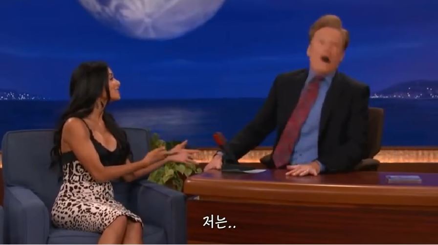 니콜 셰르징거 가슴 훔쳐보다 걸린 코난 오브라이언 | 인스티즈