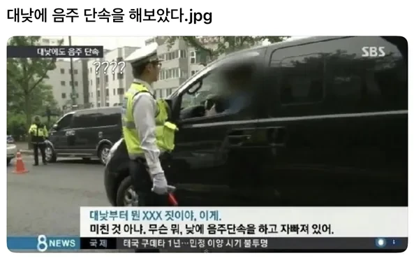 대낮에 음주단속을 해보았다 | 인스티즈