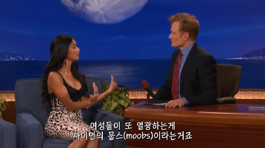 니콜 셰르징거 가슴 훔쳐보다 걸린 코난 오브라이언 | 인스티즈