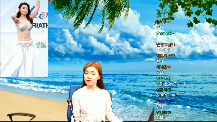 인터넷 방송 게스트로 출연한 밸리댄스녀.jpgif | 인스티즈