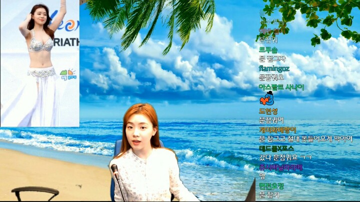인터넷 방송 게스트로 출연한 밸리댄스녀.jpgif | 인스티즈