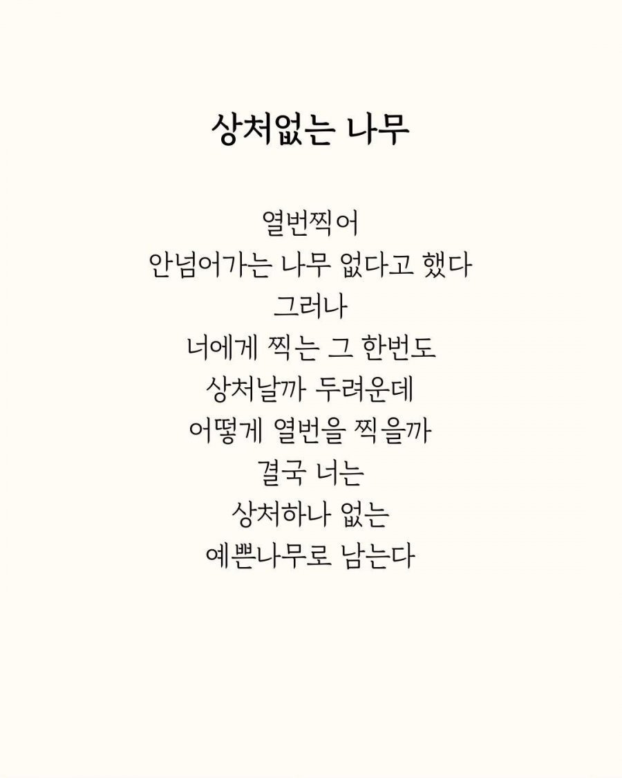 9년 동안 짝사랑한 사람이 쓴 시 | 인스티즈