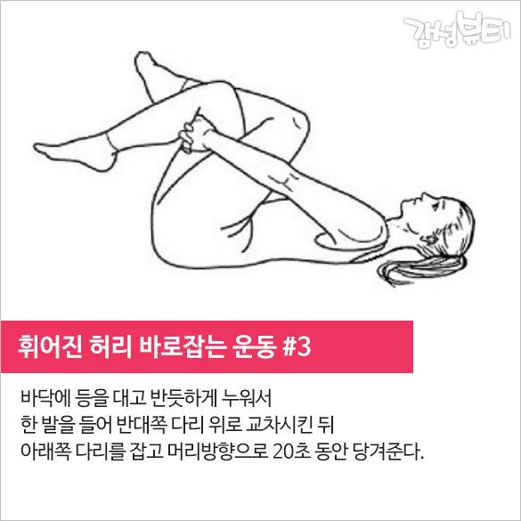 휘어진 허리 바로잡는 운동 | 인스티즈