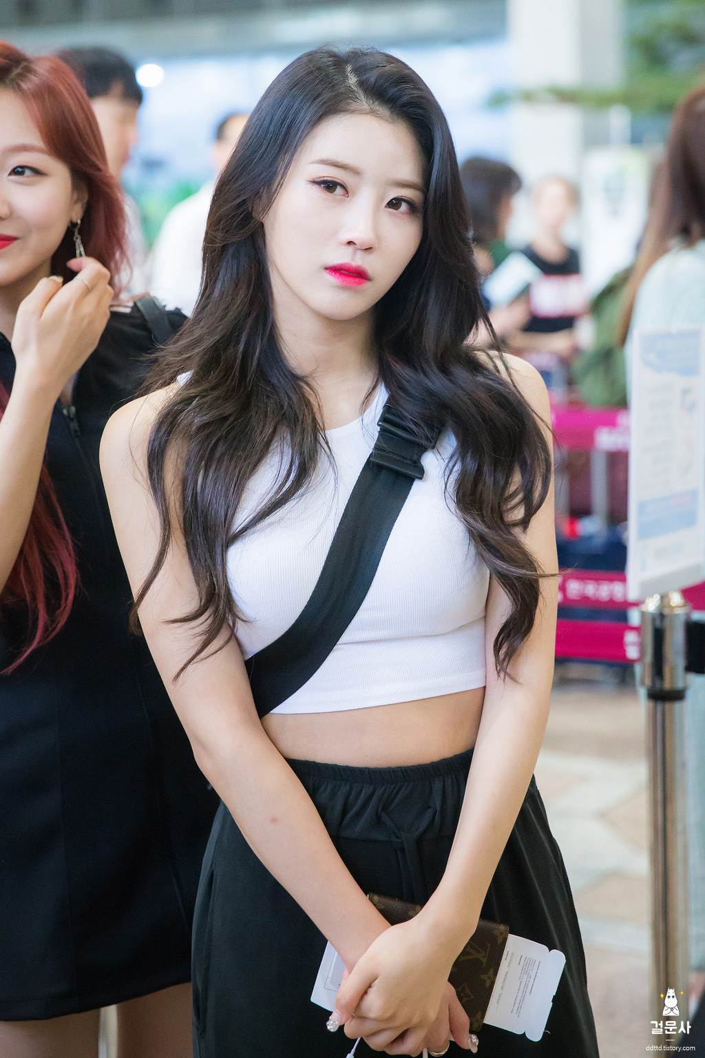 러블리즈 미주 일본용 공항패션 | 인스티즈
