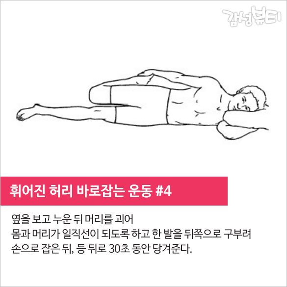 휘어진 허리 바로잡는 운동 | 인스티즈