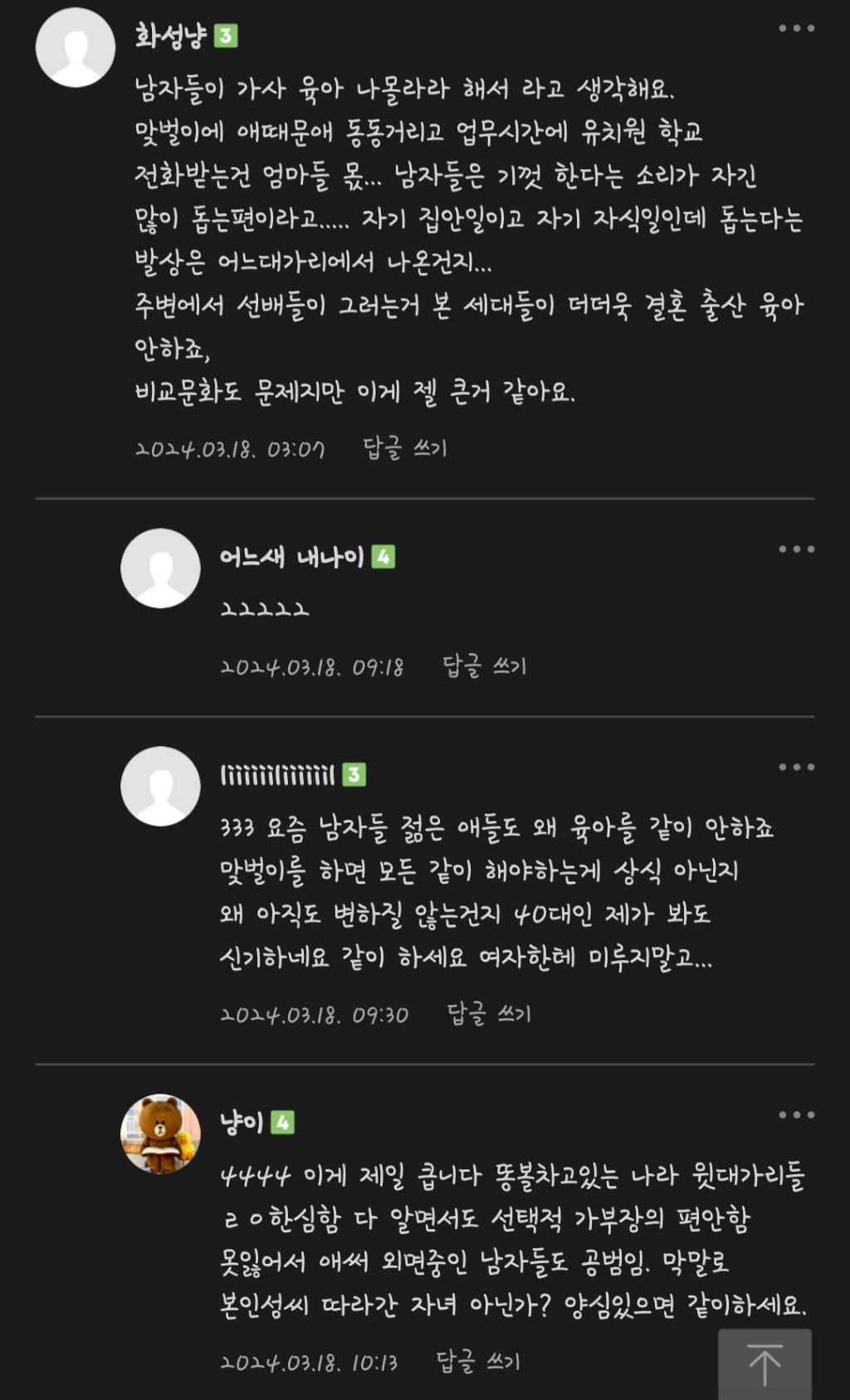 핫플난, 부모세대여자들이 말하는 요즘 출산율 떨어지는 이유 | 인스티즈