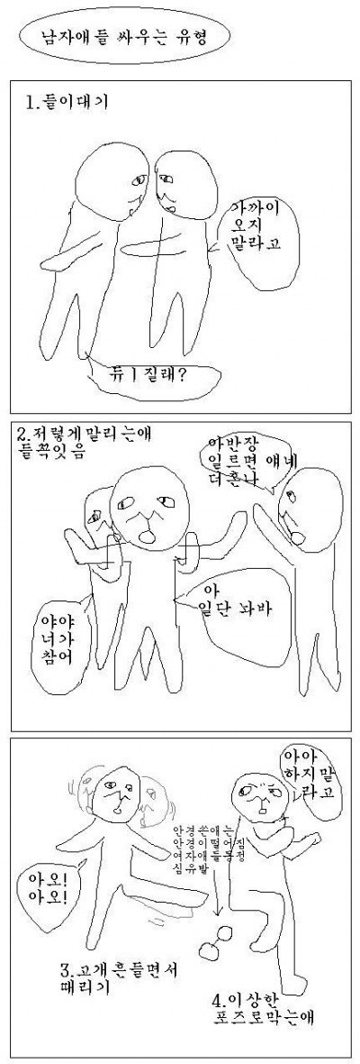 남자애들 싸우는 유형4가지 | 인스티즈
