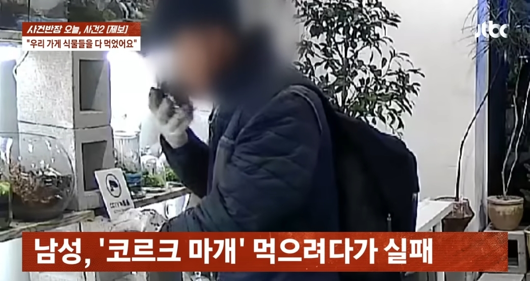 무인 꽃집에 있는 식물들을 죄다 먹어버린 남성 | 인스티즈