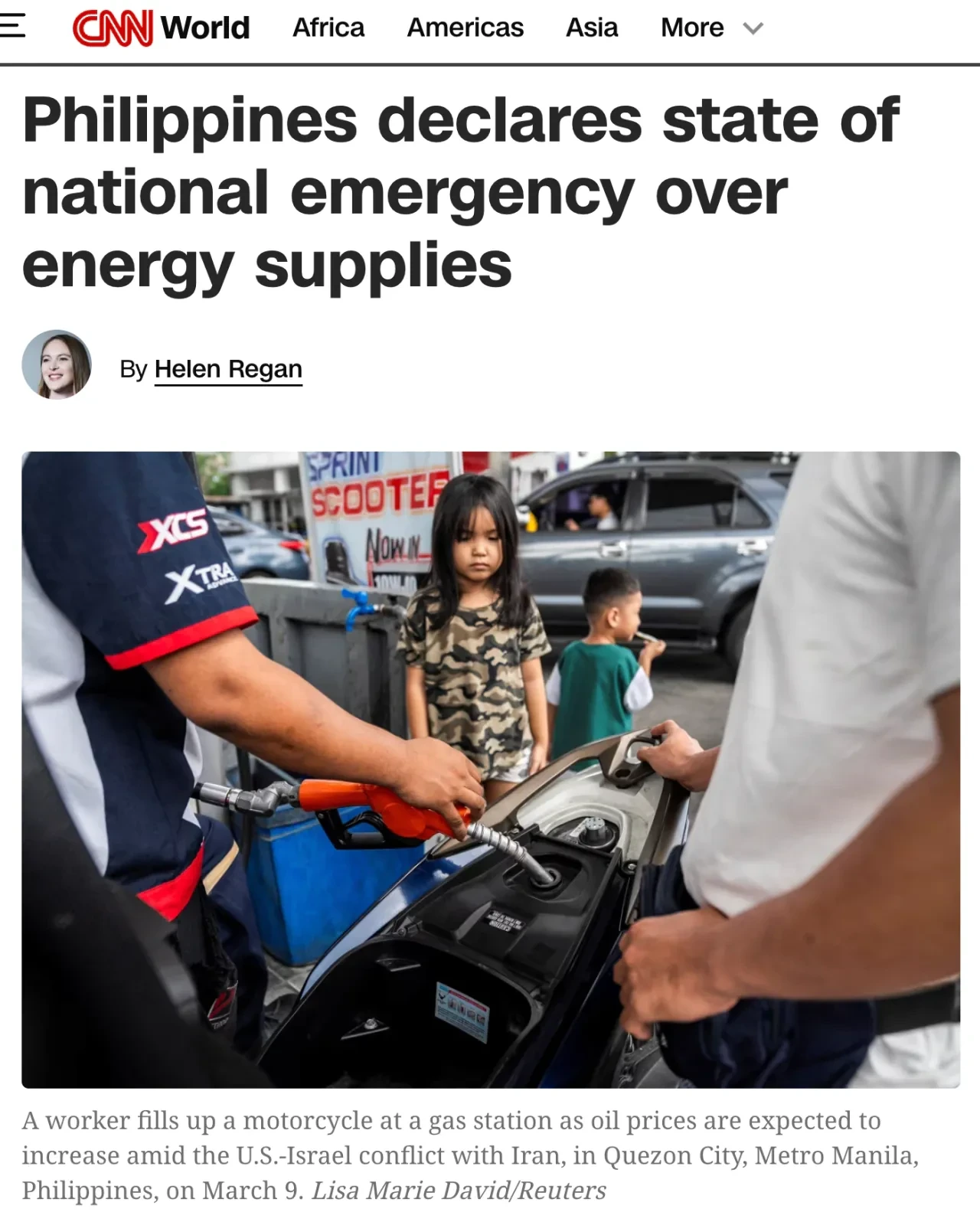 필리핀, 국가 비상사태 선포 | 인스티즈