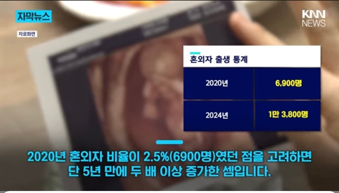 혼외자 급증 몇 년 새 2배 '훌쩍' 사실혼 출산 '속출'…이유는? | 인스티즈