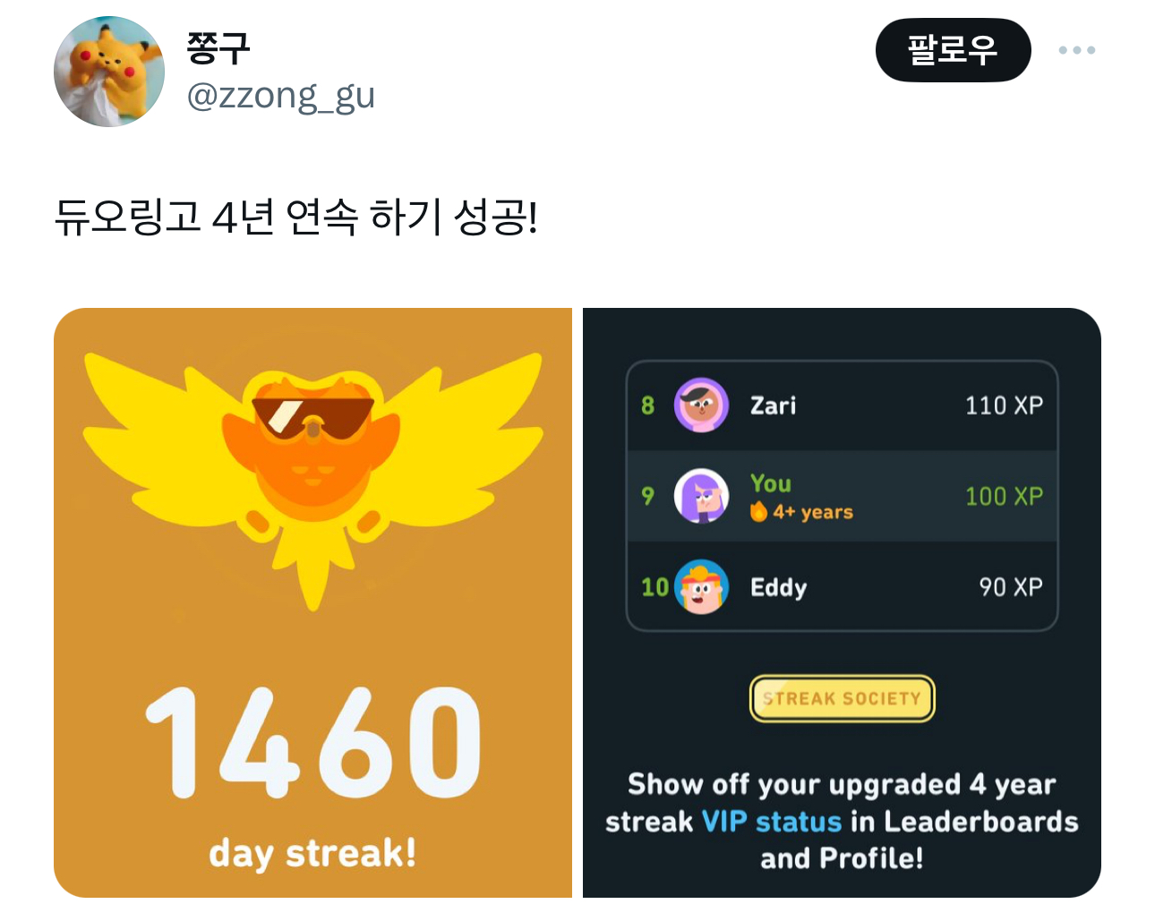 내 듀오링고 결국 뒤짐 | 인스티즈
