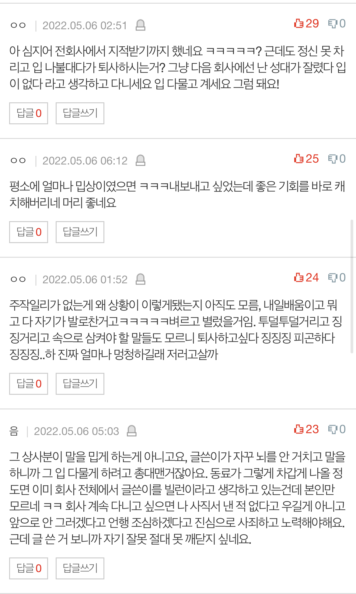 회사에서 피곤하다고 했다가 짤리게 생겼어요 | 인스티즈