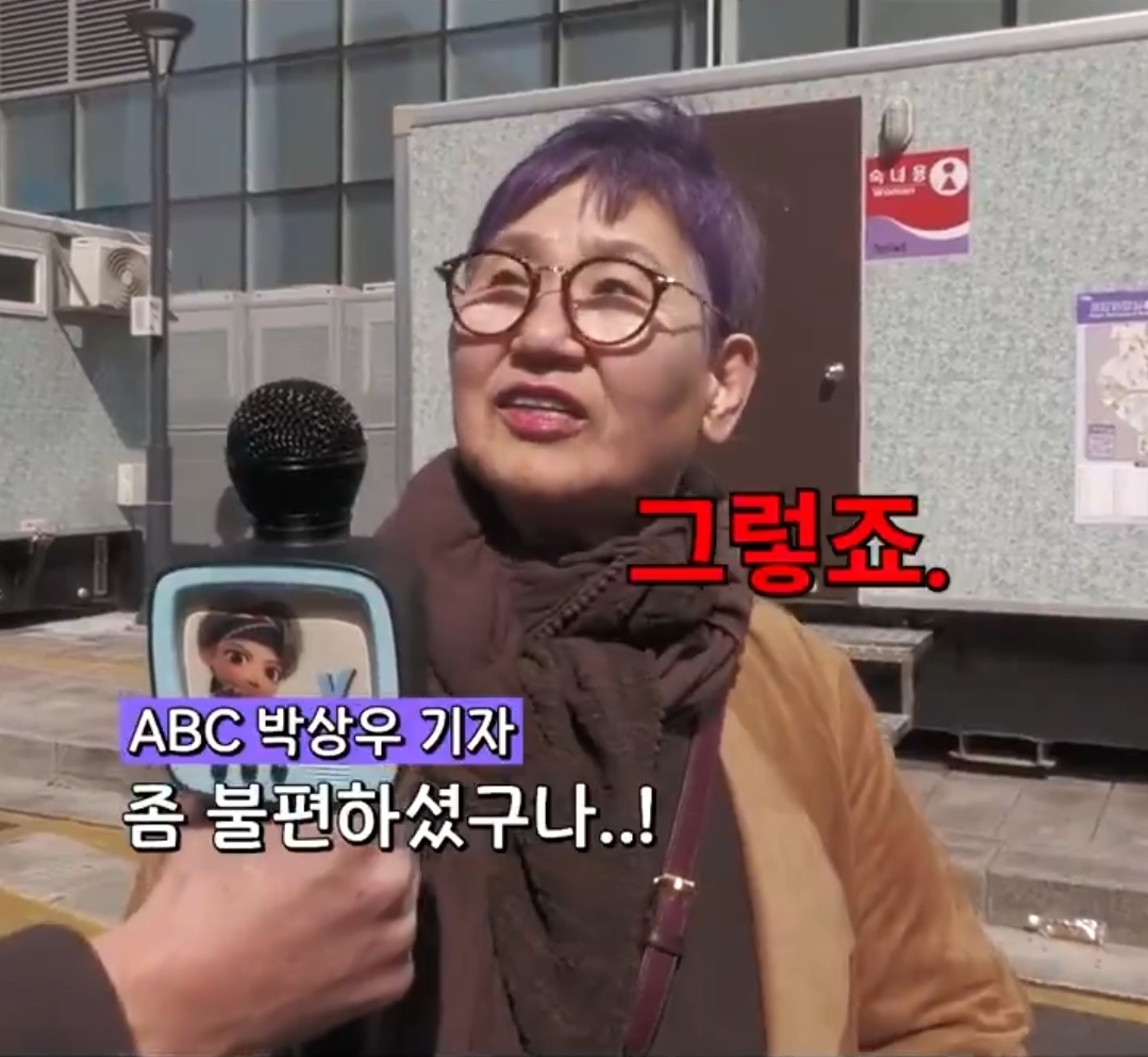 보라색머리하고 광화문 지나가서 인터뷰 잡힌분 | 인스티즈