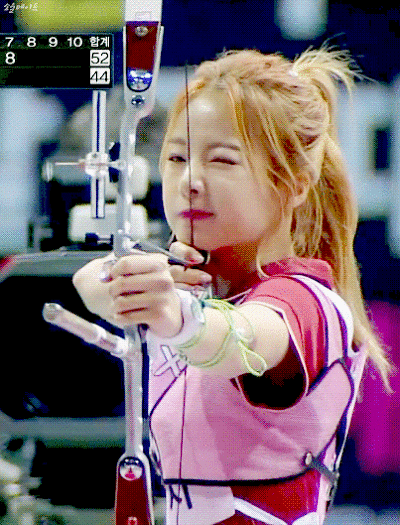 아육대 양궁 솔지.gif (데이터 주의) | 인스티즈