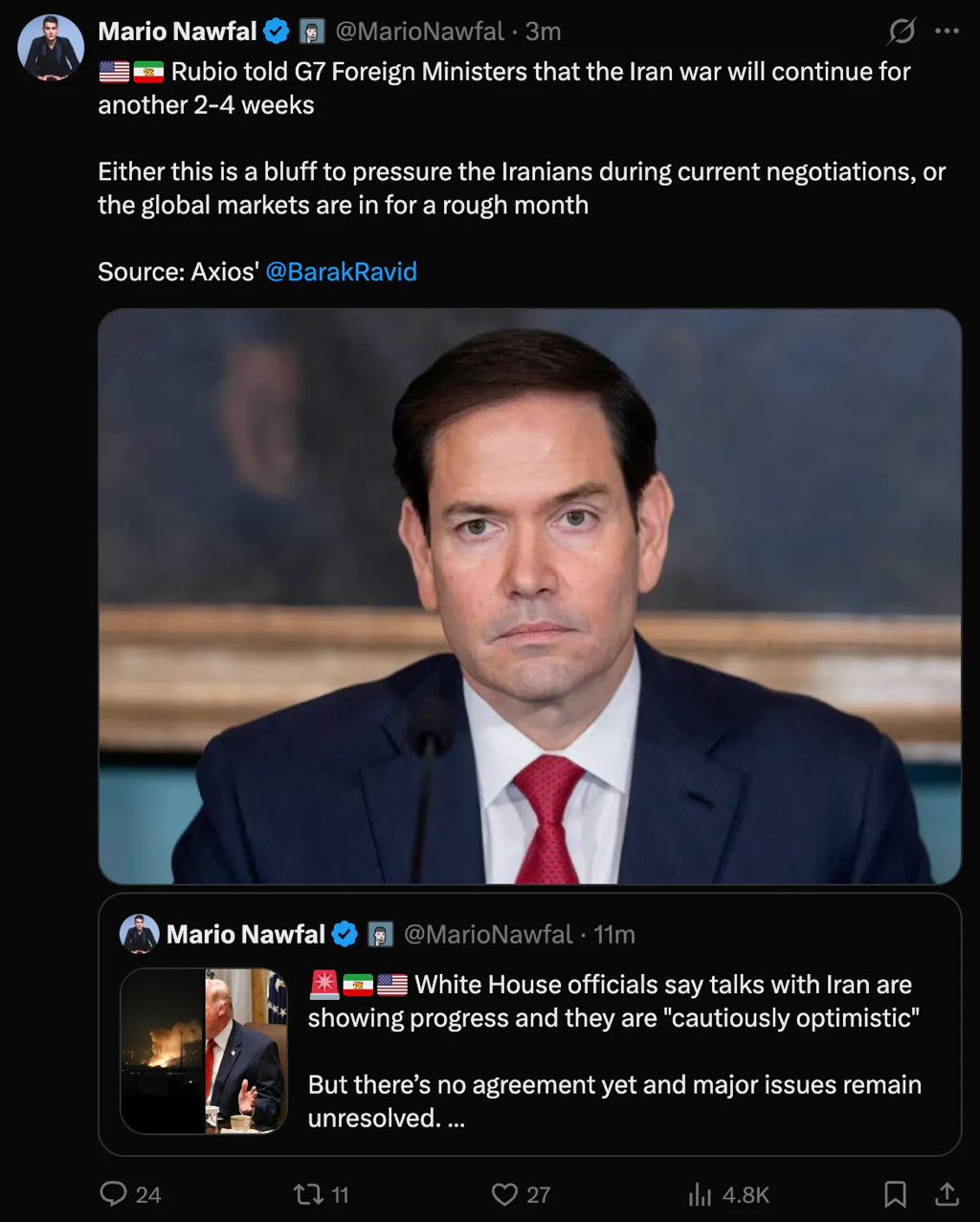 루비오 미 국무장관, 이란 전쟁 앞으로 2~4주 더 지속될 듯 | 인스티즈