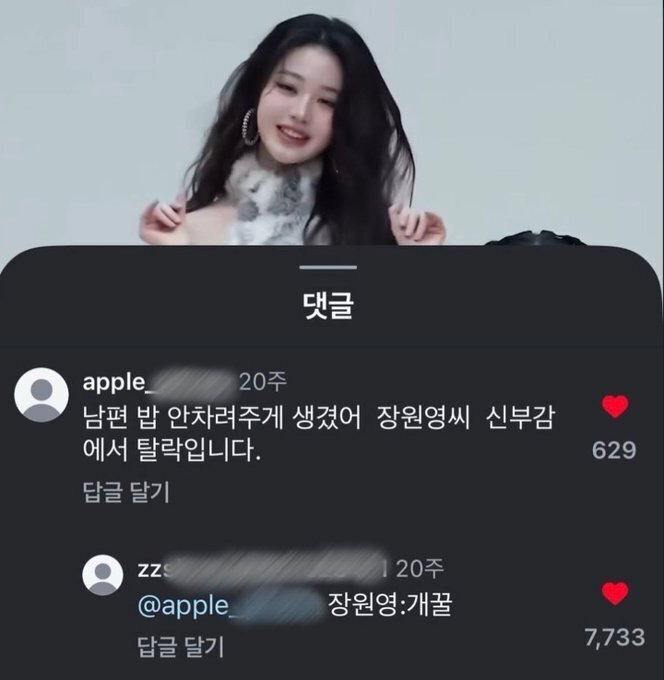 장원영이 신붓감에서 탈락한 이유 | 인스티즈